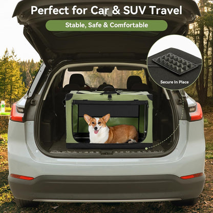 Portable Soft Collapsible Dog Crate for Indoor and Outdoor Soft-Sided Crate